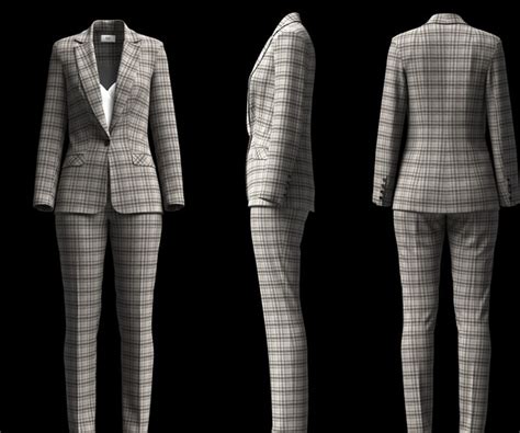 ArtStation - WOMEN BUSINESS SUIT | Game Assets