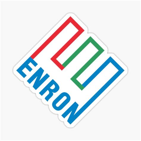 "Enron" Sticker for Sale by Greed-Is-Good | Redbubble