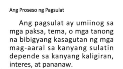 Solution Ang Proseso Ng Pagsulat Studypool