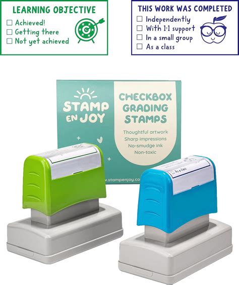 Stamp Joy Ensemble De Tampons Auto Encreurs Pour Enseignants Tampons