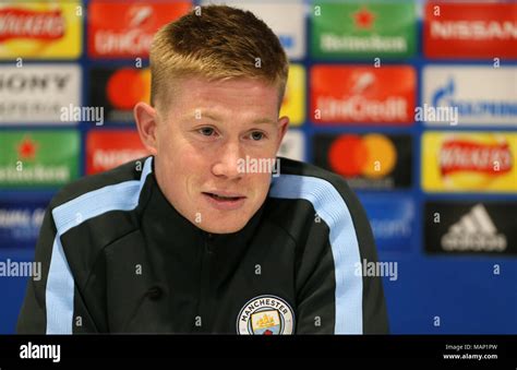 Manchester Citys Kevin De Bruyne During The Press Conference At