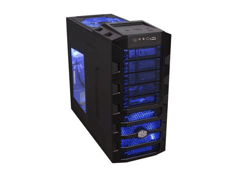 Cooler Master Haf Blue Rc M Kwn Gp Black Atx Mid Tower Computer