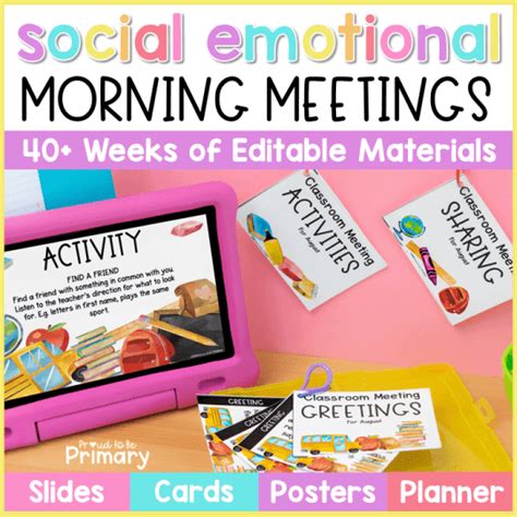 7 Ideas For A Meaningful Sel Morning Meeting Proud To Be Primary