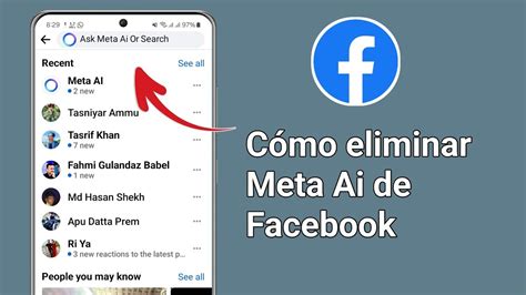 Cómo Eliminar Meta Ai De Facebook Eliminar Meta Ai En Facebook Desactivar Meta Ai Facebook