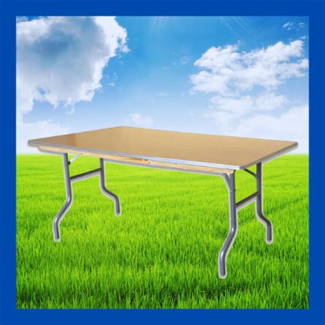 8FT Rectangular Table PBJ Bouncers Party Rentals