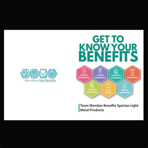 Design Of Front And Back Cover For Employee Benefits Booklet Book