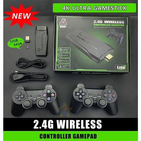 K Hd Video Tv Game Stick Console M G Double Wireless Controller