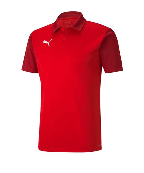 Puma Teamliga Sideline Polo Rot Weiss F Teamsport Poloshirts