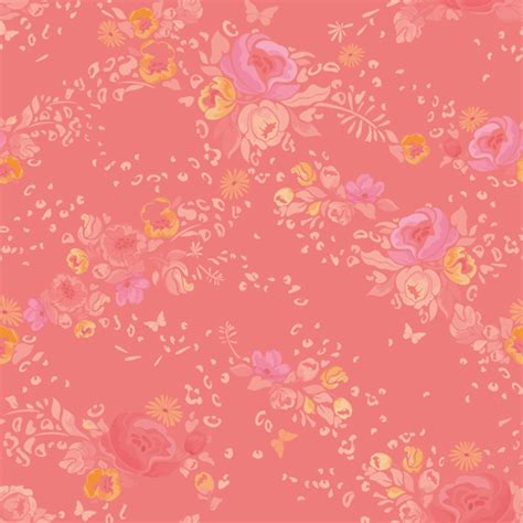 Pink flower vector seamless pattern Vectors graphic art designs in ...