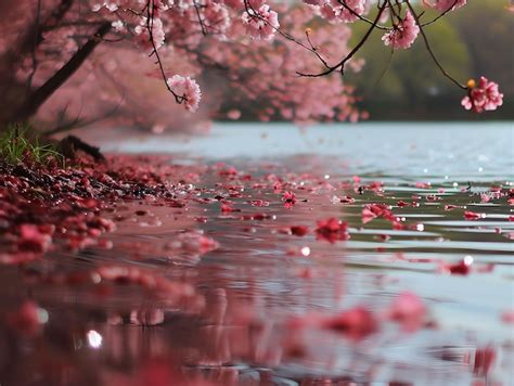 Premium Photo Beautiful Cherry Blossoms In Spring Cherry Blossoms Are