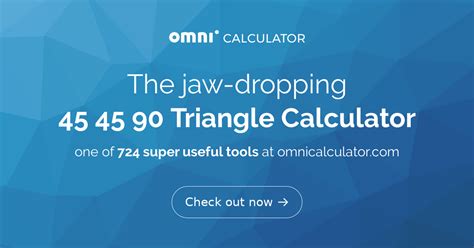 45 45 90 Triangle. Calculator | Formula | Rules - Omni