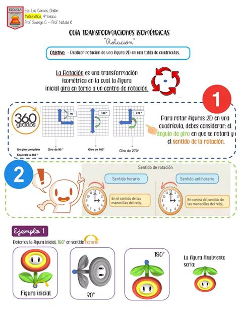 Gu A Transformaciones Isom Tricas Rotaci N Profe Social