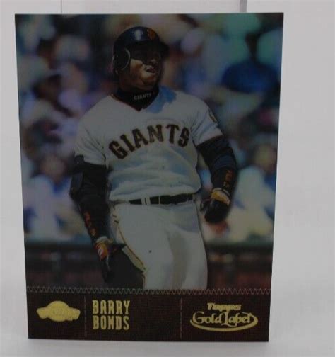 2001 Topps Gold Label Class 1 8 Barry Bonds For Sale Online Ebay