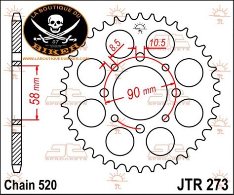 Couronne Arriere Honda Rebel Rebel T Jtr Jt