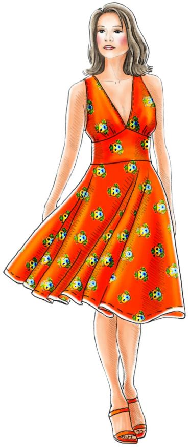 Dress Sewing Pattern 5147 Made To Measure Sewing Pattern From