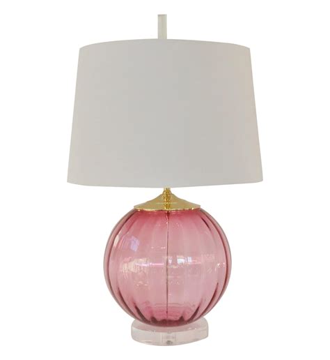 Pink Murano Glass Lamp Chairish