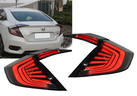 Honda Civic FC FK Baglygter Fuld LED Rød Sort 16 Astina dk