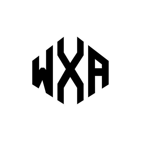wxa letter logo design  polygon shape wxa polygon  cube shape