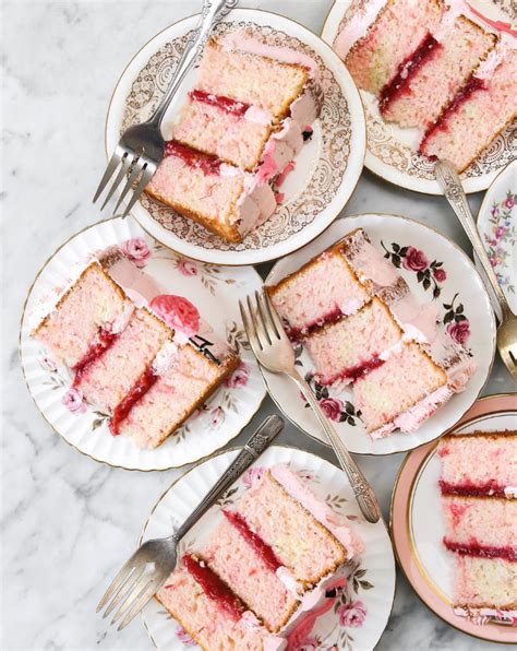 Vanilla Layer Cake With Strawberry Compote Recipe The Feedfeed