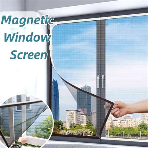 Magnetic Mosquito Screen Nets Window Curtain Washable Invisible Anti