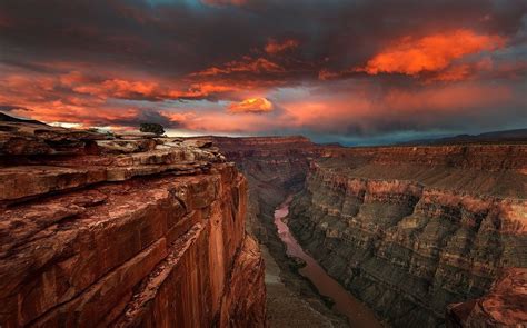 Grand Canyon Arizona Nature Landscape River Canyon Hd Wallpaper