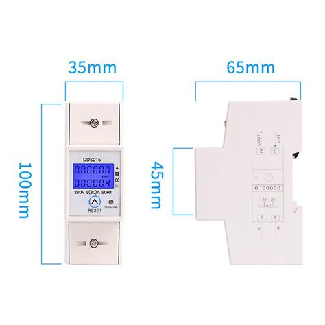 5 80a 230v 50hz Compteur D Nergie Lectrique Monophas Rtroclairage