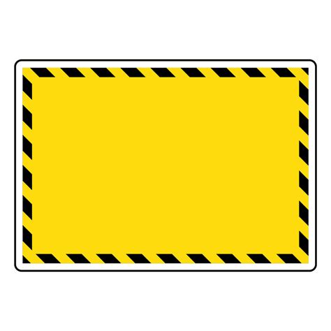 Blank Construction Sign