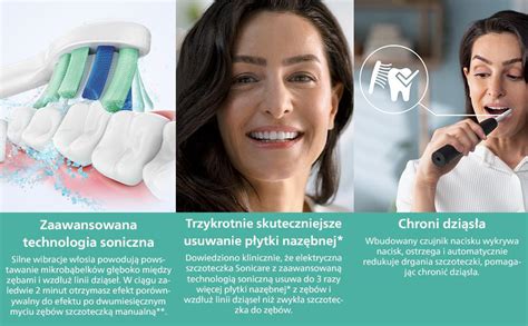 Philips Sonicare X Elektryczna Szczoteczka Soniczna Czarny I