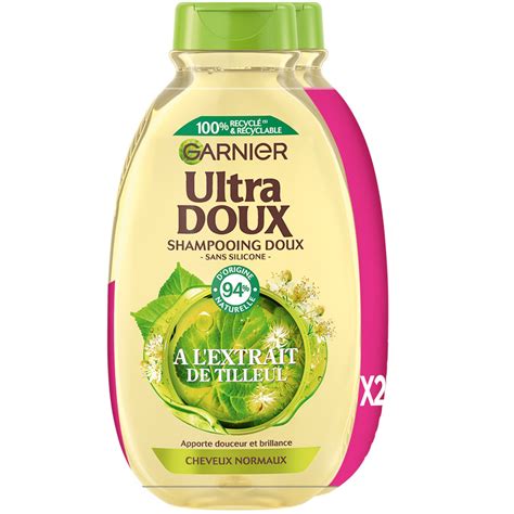 Shampooing Doux L Extrait De Tilleul Ultra Doux Le Lot De Flacon