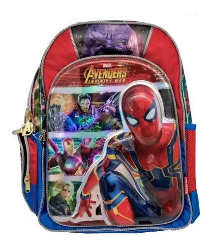 Mochila Primaria Spiderman D Hombre Ara A Ruz Env O Gratis