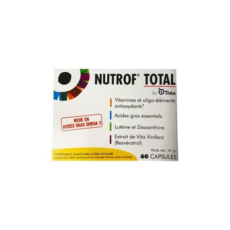 Nutrof Total Compl Ment Alimentaire A Vis E Oculaire Capsules