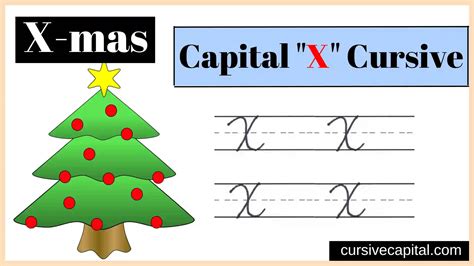 Capital X in Cursive Worksheet and Tutorial