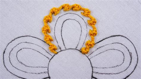 Modern Hand Embroidery Amazing Puffy Petal Flower Design Easy Tutorial