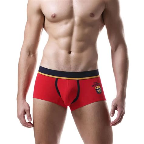 2018 New SEOBEAN Men Underwear Boxers Cotton Men Boxers Solid Men Soft ...