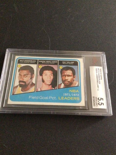 Topps Wilt Chamberlain Kareem Abdul Jabbar Beckett