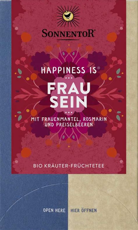 Sonnentor Frau Sein Tee Happiness Is Bio Btl Naturpur Shop