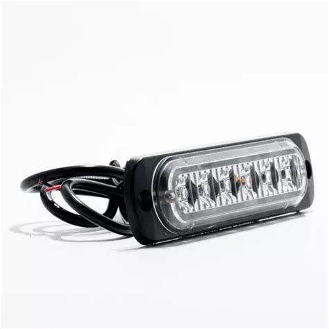 Faro Barra 6 Led Lateral Patrulla Estrobo Escolta 12v Color MercadoLibre