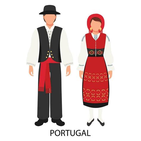 man   woman  portuguese folk costumes culture  traditions