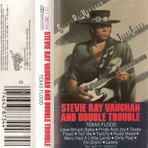 Stevie Ray Vaughan And Double Trouble Texas Flood Used Cassette