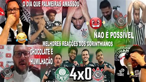 Lembrando As Rea Es Dos Corintianos No D A Que Palmeiras Amassou X