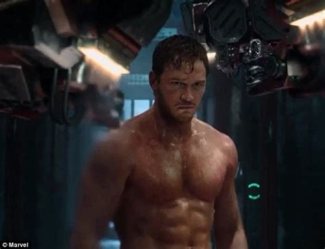 Chris Pratt Is Totally Ripped As He Goes Topless In Trailer For Marvel S Guardians Of The Galaxy