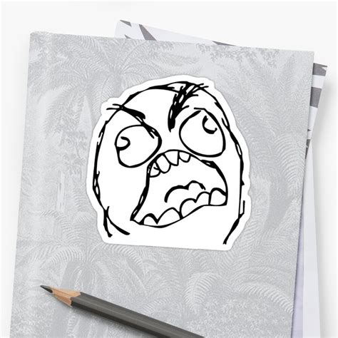 "Fuuu Meme" Sticker by FlashmanBiscuit | Redbubble