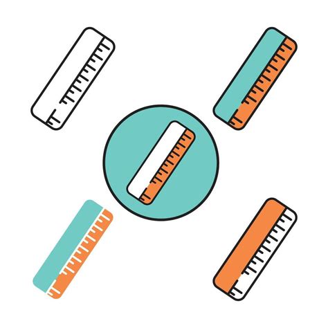 ruller icon graphic element illustration  minimalist style