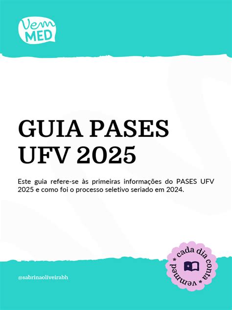 Pases Ufv 2025 - Guia PASES UFV 2025: Informações e Provas | PDF