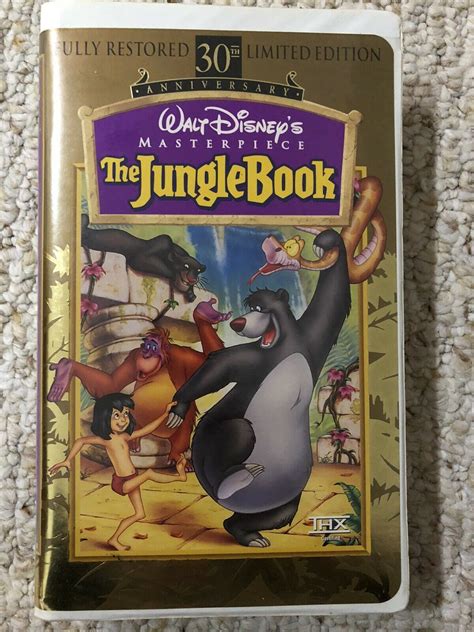 The Jungle Book = VHS Walt Disney 1997 30th Anniversary Limited Edition Values - MAVIN