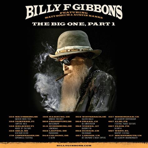 ZZ TOP's BILLY GIBBONS To Be Joined By MATT SORUM For June/July 2023 ...