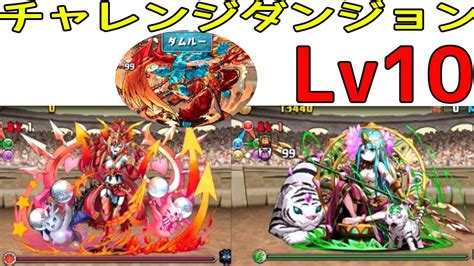 【パズドラ】第23回チャレンジダンジョンlv10でラードラで挑んだが！？（ブラック） Youtube