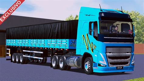 Skin Volvo Fh Azul Faixa Edc Qualificado Exclusivo Skins