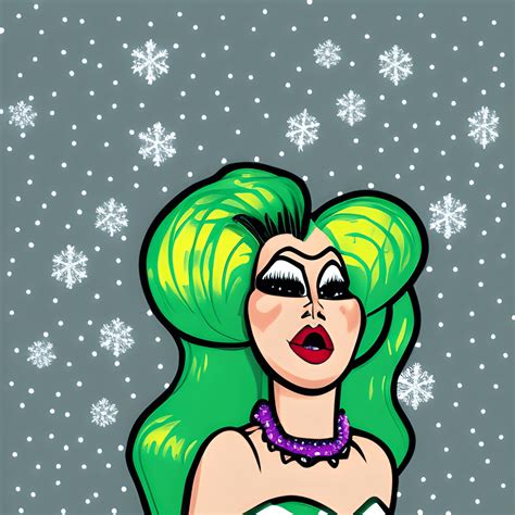 Cartoon Drag Queen Graphic · Creative Fabrica