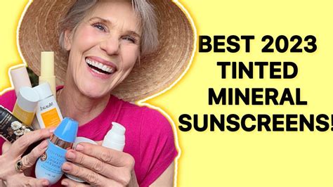 Testing 9 Tinted MINERAL SUNSCREENS For Mature Dry Skin YouTube